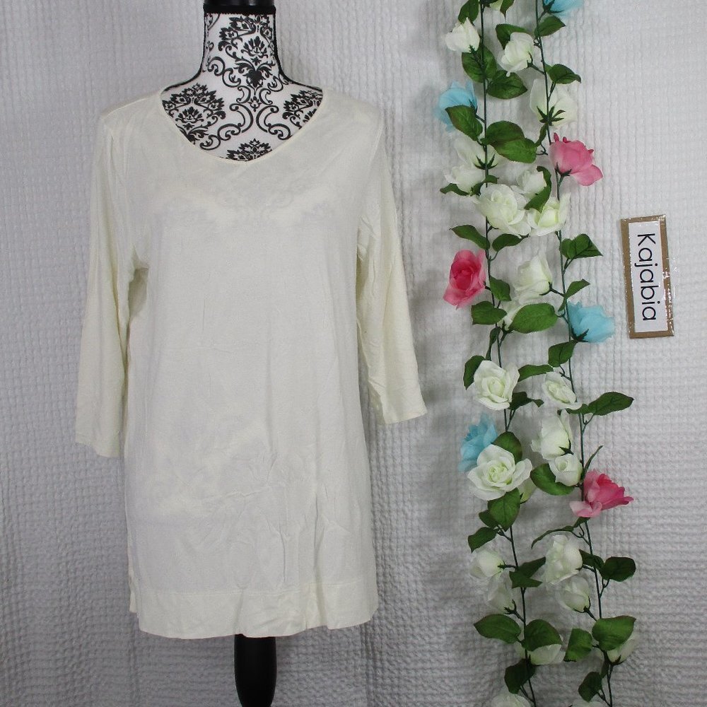 J. JILL Wearever 3/4/Sleeve Top Size Large